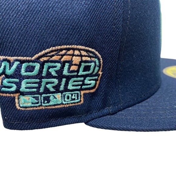 59Fifty Cap Boston Red Sox MLB Color UV Oceanside Peach 7 1/4 - Picture 9 of 10